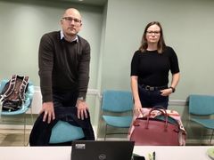 Steffen Handal og Silje Naustvik leder Unios forhandlingsdelegasjon i KS-området i lønnsoppgjøret