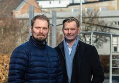 Fra venstre: Administrerende direktør i Ardoq, Erik Bakstad og styreleder  i Ardoq, Haakon Jensen