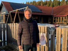 Marius Westlie i Hamar kommune ble overrasket over hvor mye energi anlegget er estimert til å produsere.