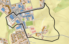 Kart som viser området