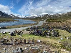 Glitterheimveien er populær for syklister. I år er den også åpnet for elsyklister. Foto: Eldrid Nedrelo