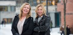 Ny administrerende direktør for Studiesenteret.no, Christin Kristoffersen (t.v.), og prorektor for utdanning Nina Waaler på OsloMet. Foto: Sonja Balci