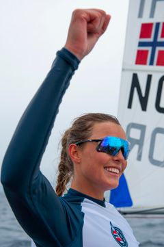 VM-HÅP: Line Flem Høst har klart OL-kravet i seiling, og er Norges fremste håp under VM i Laser Radial. (FOTO: Morten Jensen) (Free editorial rights):