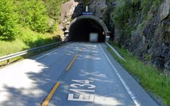 E134 Markhustunnelen i Etne. Bilete frå Google Maps Streetview