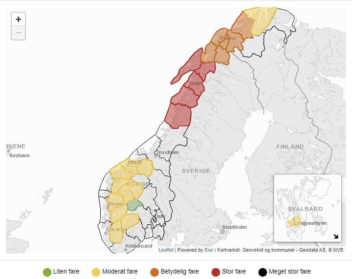 Det ventes stor og betydelig snøskredfare i Nord-Norge for onsdag 8. april, men varslene er usikre. Følg oppdaterte varsler på varsom.no i løpet av tirsdagen.