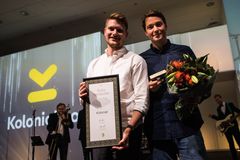 Kolonial.no - Årets nettbutikk. F.v. Andreas Skaranger og Christian Mikalsen