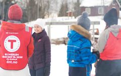 Helse- og omsorgsministeren tok turen til Litjtrøa. FOTO: Nord-Trøndelag Turistforening.