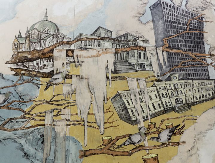 Utstnitt av verket "To Everything There is a Season", 2014 © Vanessa Baird / BONO. Foto: Trond A. Isaksen / KORO