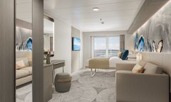 Med Viva tar Norwegian Cruise Line design og romslighet til helt nye høyder. Her fra et av rommene om bord.