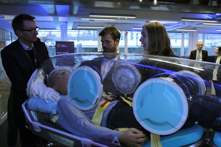 EpiGuards EpiShuttle ved offentliggjøringen av støtten. FotoTuva Gaarder Nordlie, KD
