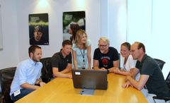 Første møte: Denne uken valgte Nye Veier Sweco som samarbeidspartner til områdereguleringsarbeidet for ny E39-korridor fra Mandalselva til Herdal i Lyngdal. Fredag møttes partene i Oslo til oppstartsmøte. Fra venstre: Thomas Kaaly Jensen (Nye Veier), Håkon Lohne (Nye Veier) Larissa Gustafsson (Sweco), Karl Arne Hollingsholm (Sweco), Sara Sabelstrøm Øen (Sweco) og Marius Fiskevold.