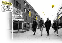 Dette er en illustrasjon av HiOAs fremtidige tilstedeværelse på Romerike/Lillestrøm. Illuistrasjon: Sonja Balci/Marianne Birkeland / HiOA