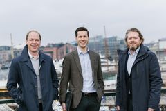 F.v. Jon Vatnaland, Senior Partner i HitecVision, Martin S. Lundby, Visekonsernsjef og konserndirektør vekst og investeringer i Hafslund Eco og Erik Botnevik, Norges-ansvarlig i Infranode.
