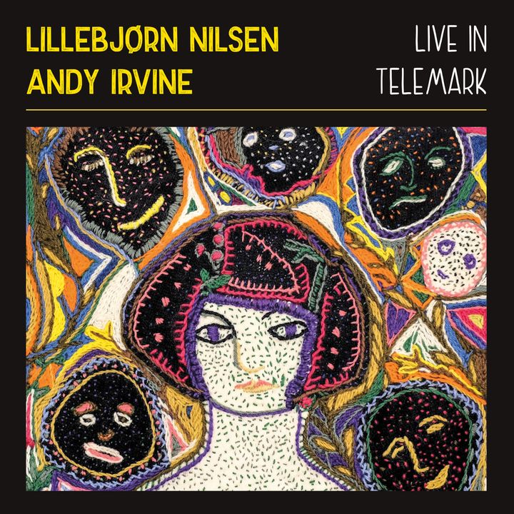 Lillebjørn Nilsen og Andy Irvine - "Live in Telemark", cover. Design: Steinar Karlsen