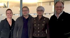 På bildet: Lena Goldmann, Thomas Engström, Charlotte Engström og Håkan Olsson
