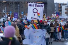 Kjønnsforskning er mangfoldig. Her  markeres Arctic Pride i Tromsø 2021. Foto: Christian Halvorsen / UiT