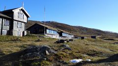 POPULÆR FJELLHYTTE: DNT-hytta på Haukeliseter liger ved inngangen til Hardangervidda nasjonalpark. Foto: Fredrik Haaverstad