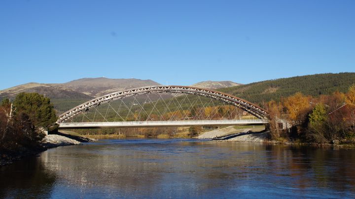 Steibrua på riksveg 3 i Alvdal. (Foto: Johannes Veie / Statens vegvesen)