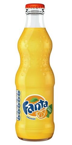 Ny Fanta Orange glassflaske