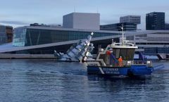Oslo får nullslipps havnebåt. Oslo Havn skal bygge en av verdens mest miljøvennlige miljøbåter. Illustrasjon: Gøran Bolsøy Fri bruk mot kreditering