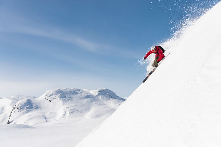 Hemsedal byr på fantastisk offpiste som er lett tilgjengelig fra heisen. Foto: Ola Matsson