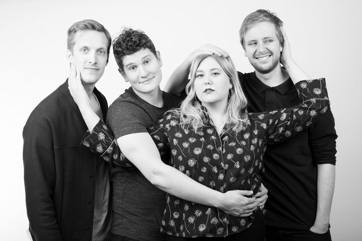 4ETG er Jonas Lihaug Fredriksen, Henrik Farley, Martha Leivestad og Henrik Hildre. Foto: Tomas Kvitvik