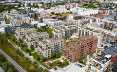 AF Gruppen skal bygge leiligheter for Eiendomsplan og USBL på Løren i Oslo. Ill. Eiendomsplan/OBOS