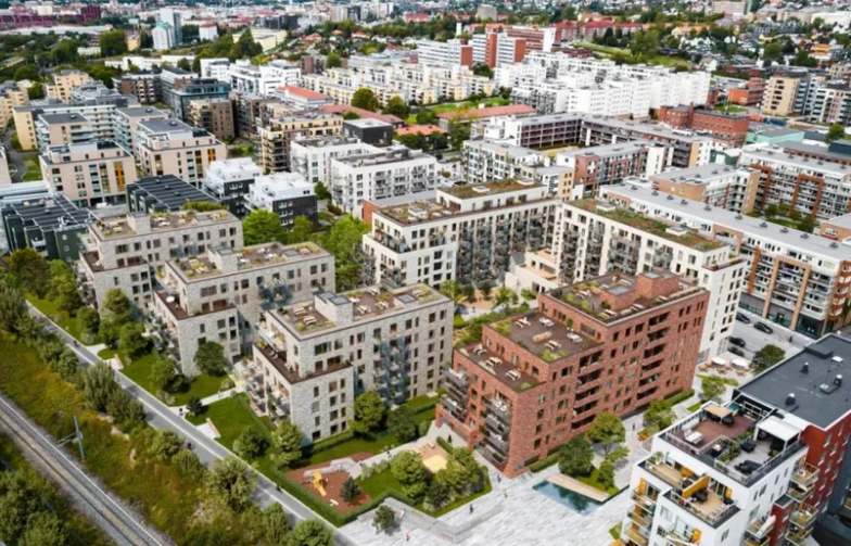 AF Gruppen skal bygge leiligheter for Eiendomsplan og USBL på Løren i Oslo. Ill. Eiendomsplan/OBOS
