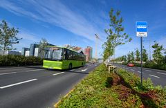 Økt fremkommelighet for bussene i kollektivfeltet vil føre til færre forsinkelser for passasjerene. Foto. Knut Opeide