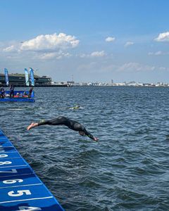 Swim familiarization. Foto: Mikal Iden/Norges Triatlonforbund