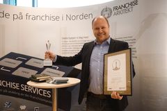 Vinner av Årets Franchisetaker, Jan Stadven, innehaver av Kvik Ski. Foto: Marthe Buer