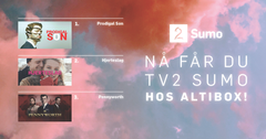 Altibox-kundene kan nå velge inn TV 2 Sumo som en del av innholdet.