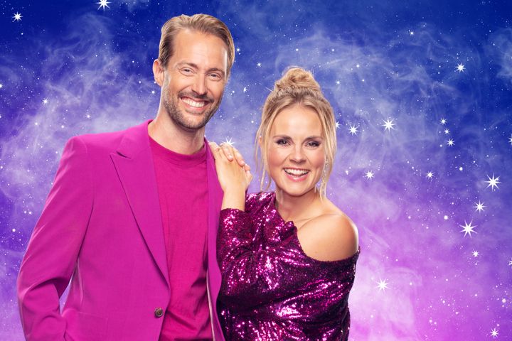 Anders Hoff og Helene Olafsen er aktuelle med "Skal vi danse podkast". Foto: TV 2/Fredrik Arff