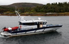 Oppsynsbåten M/S Toppskarv har til daglig base i Namsos. Foto: Miljødirektoratet.