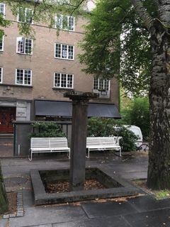 Denne fontenen på Jessenløkken er blant prosjektene som har fått støtte fra Kulturminnefondet. (Foto: Privat)