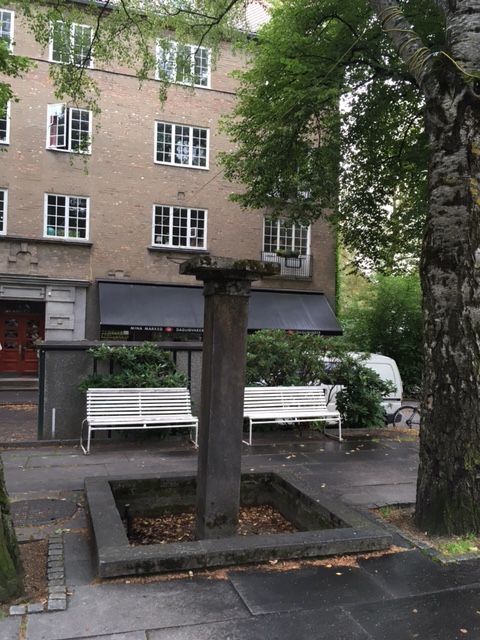 Denne fontenen på Jessenløkken er blant prosjektene som har fått støtte fra Kulturminnefondet. (Foto: Privat)