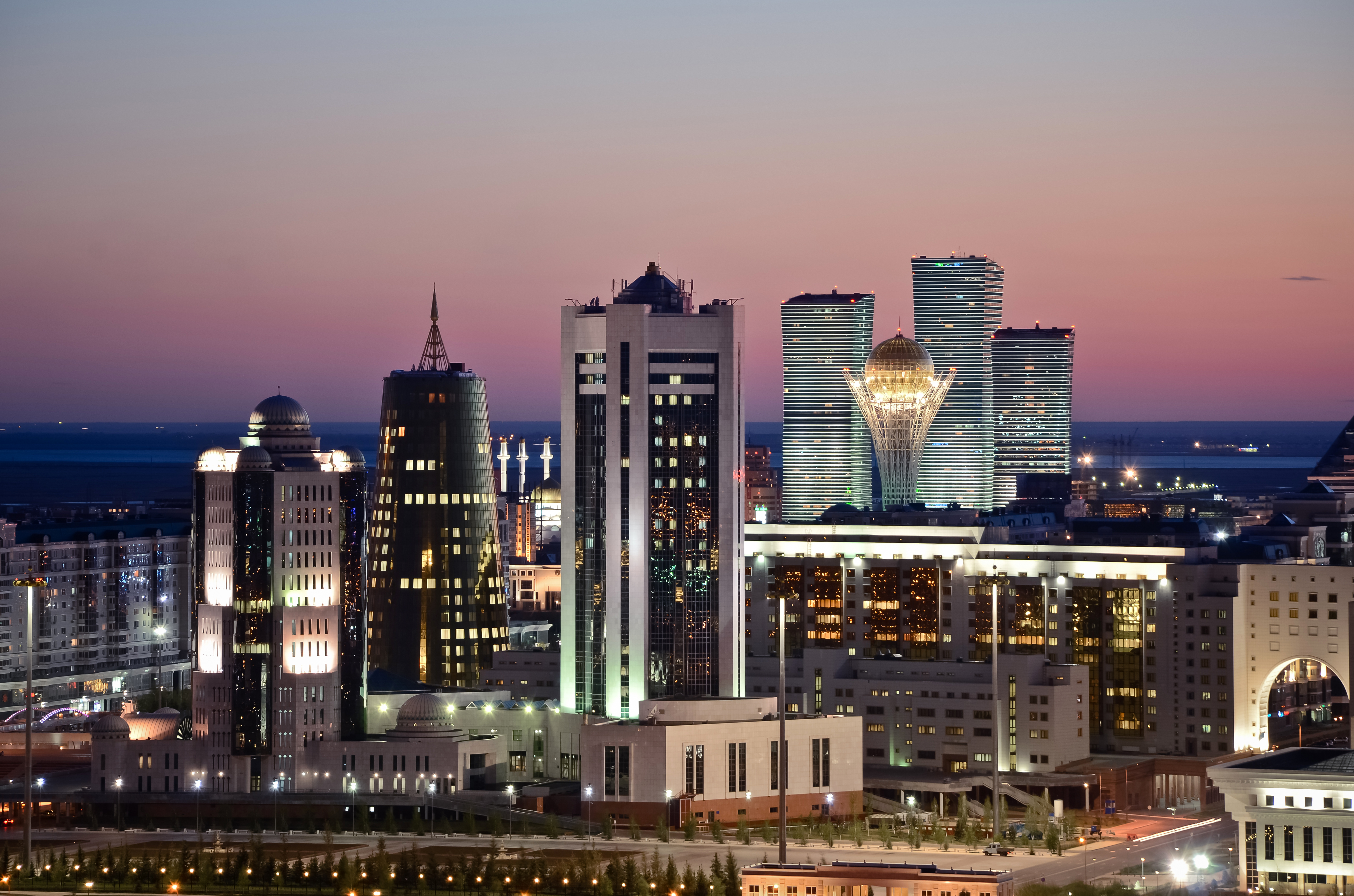 Центр столицы Казахстана