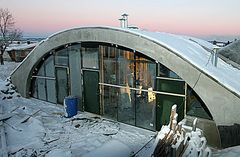 Montasjearbeidet nærmer seg slutten. Foto: Tandberg Arkitekter