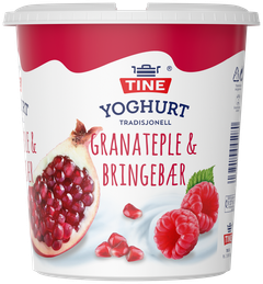 Yoghurt Granateple og Bringebær