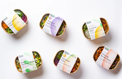 Palett-salater som fremover vil bli en del av produktsortimentet i 7-Eleven Storgata. Hentet fra palett.no