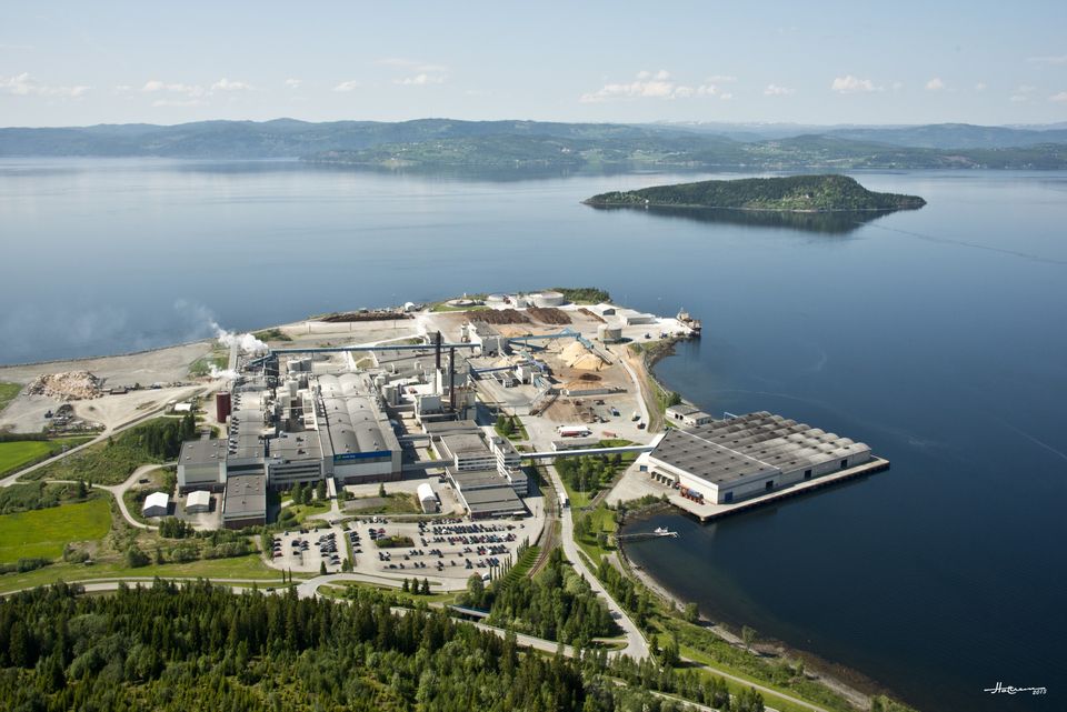 Overview of Skogn Mill, courtesy of Norske Skog