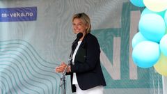 Idrettspresident Berit Kjøll åpnet NM-veka i Skien onsdag. Foto: Pernille Ingebrigtsen