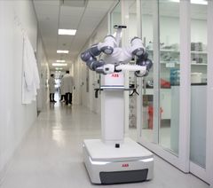 ABBs mobile og autonome YuMi®-laboratorierobot vil være designet for å fungere sammen med helse-personell og laboratorieansatte.