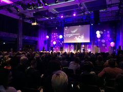 Fullsatt hus på Sentralen under Kreativ Arena-konferansen. Foto: Wenche Nybo/Kulturdepartementet