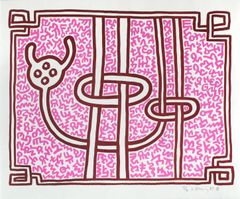 Keith Haring, Chocolate Buddha 3, 1989, 55 x 68 cm. PE.
