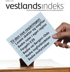 Forside Vestlandsindeks 3/2017 (Foto: Colourbox/Sparebanken Vest)