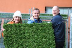 Daglig leder Heidi Foss i Norsk Mose & Design og teknisk sjef Jostein Bratten i KLP Eiendom.