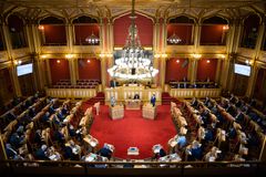 Stortinget stenger publikumsgalleriet frem til 12.01.2022. Foto: Stortinget
