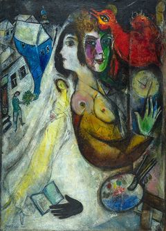 Marc Chagall, Den svarte hansken, 1923-1948, privatsamling, © BONO / Chagall ®. Foto: Archives Marc et Ida Chagall