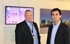 Richard Vogt, Kundesenterleder i Fjellinjen og Vincent Aardalsbakke, leder for Robotic Process Automation i EVRY Norge